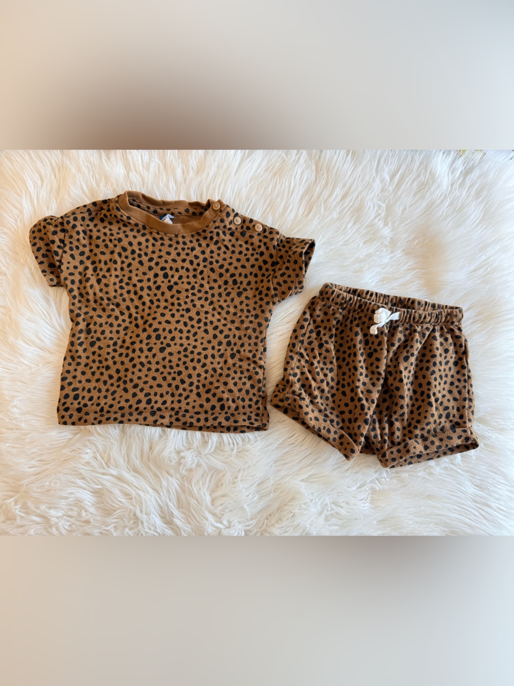 💫4/$25 • Old Navy Brown & Black Leopard-Print Kids 2 Piece Outfit